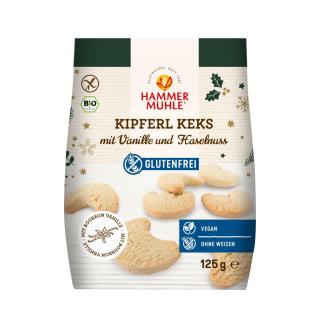 Kipferlkekse Vanille & Haselnuss gf 125 g