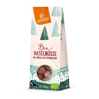 Haselnüsse in Lebkuchen Schokolade